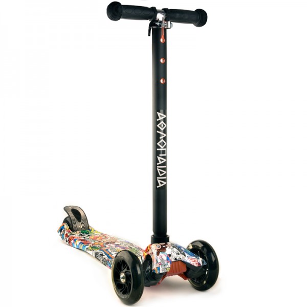 Scooter Πατίνι τρίτροχο, με φωτιζόμενα ροδάκια, #12  002.61210