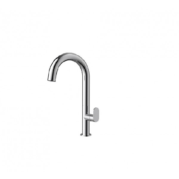 Orabella Oval Αναμεικτική Μπαταρία Νιπτήρα Chrome 10454