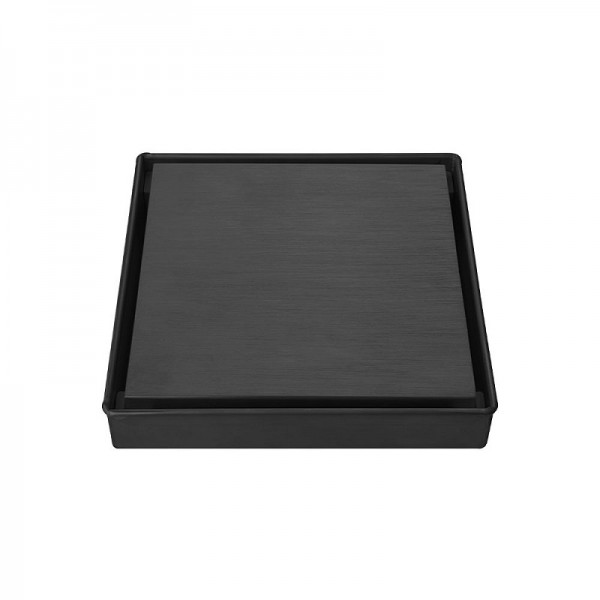 Orabella Σιφώνι Δαπέδου Square Black Matt 15270