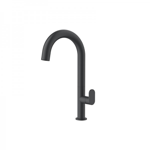Orabella Oval Ψηλή Μπαταρία Κουζίνας Πάγκου Black Mat 20132
