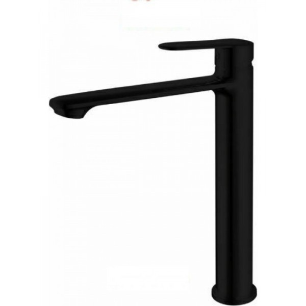 Kls Lux Black Αναμεικτική Μπαταρία Νιπτήρα Ψηλή Μαύρη 690612MB
