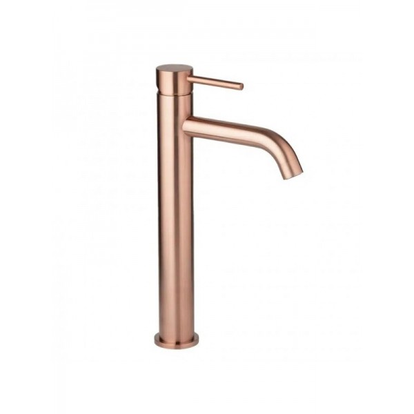 Karag Artemis Αναμεικτική Μπαταρία Νιπτήρα Ψηλή Ρετρό Rose Gold B99002-RG