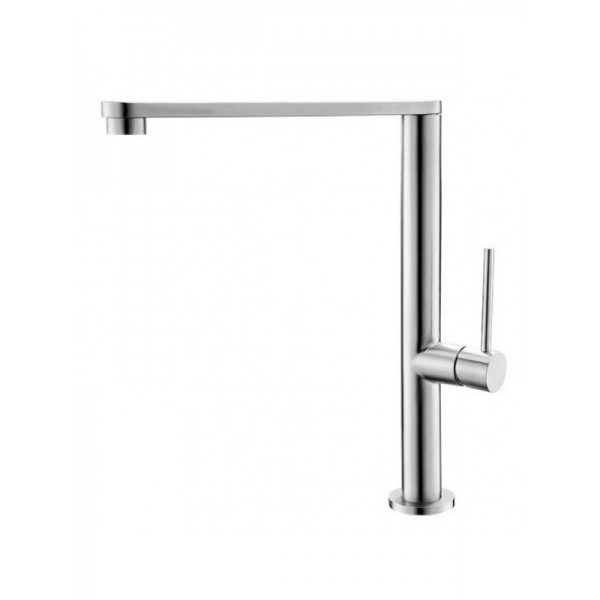 Karag Monica Ψηλή Μπαταρία Κουζίνας Πάγκου Inox Ασημί K935 Satine