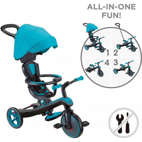 ΠΟΔΗΛΑΤΟ ΤΡΙΚΥΚΛΟ Globber Trike Explorer 4in1 Teal (634-105)