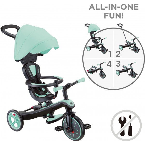ΠΟΔΗΛΑΤΟ ΤΡΙΚΥΚΛΟ Globber Trike Explorer 4in1 Mint (634-206)