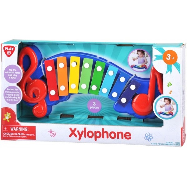 Playgo Χαρούμενο Πολύχρωμο Ξυλόφωνο Με 8 Πλήκτρα (13383)