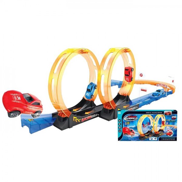 ΑΥΤΟΚΙΝΗΤΟΔΡΟΜΟΣ 2 ΛΟΥΠ PULL BACK 53x28x7cm ToyMarkt 88700 68-680
