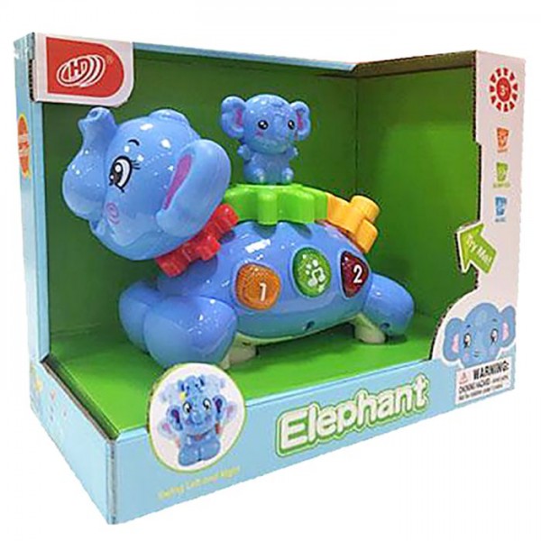 ΕΛΕΦΑΝΤΙΝΑ ΜΕ ΕΛΕΦΑΝΤΑΚΙ ΜΠΑΤΑΡΙΑΣ 22x18x14cm ToyMarkt 88718 68-698