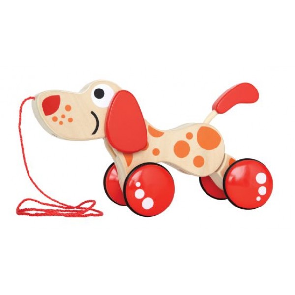 Hape Pepe Pull Along  - Βόλτα Με Τον Πέπε Το Σκυλάκι - 1Τεμ.(E0347A)