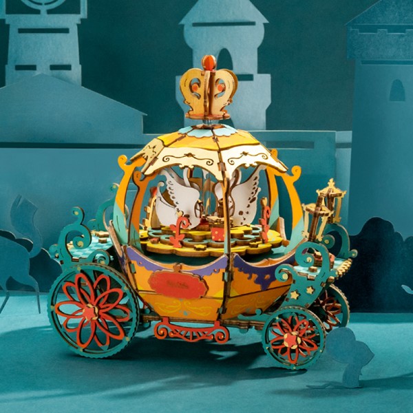3D Παζλ Κατασκευή Rolife DIY Music box Pumpkin Carriage AM41