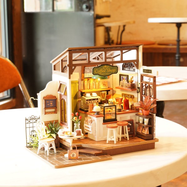 3D Παζλ Κατασκευή Rolife No.17 CAFÉ DIY Miniature House Kit DG162