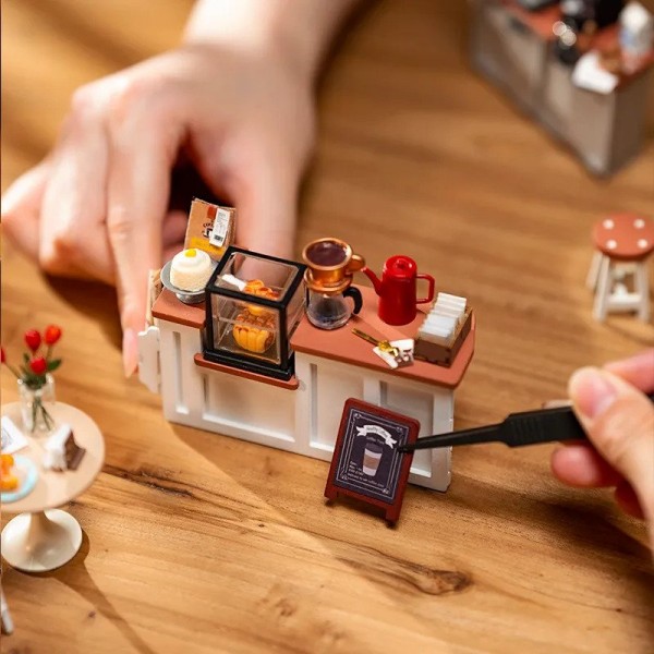 3D Παζλ Κατασκευή Rolife No.17 CAFÉ DIY Miniature House Kit DG162