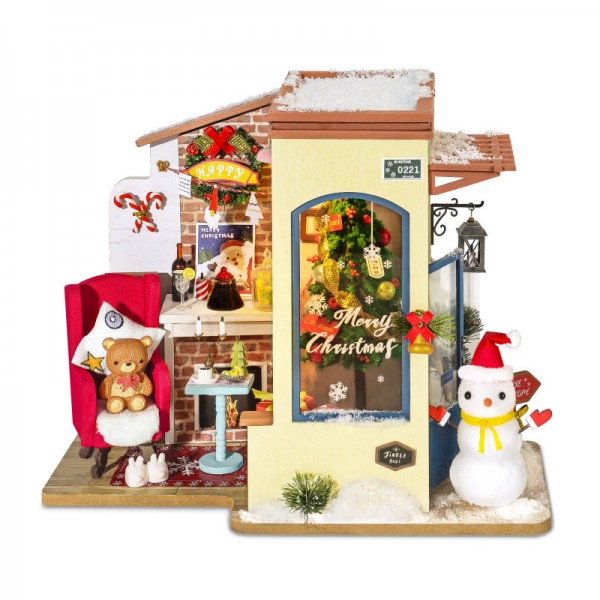 3D Παζλ Κατασκευή Rolife Snow House Wooden Dollhouse DG18