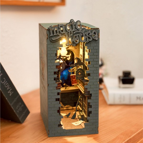 3D Παζλ Κατασκευή Rolife Magic House 3D Wooden DIY Miniature House Book Nook TGB03