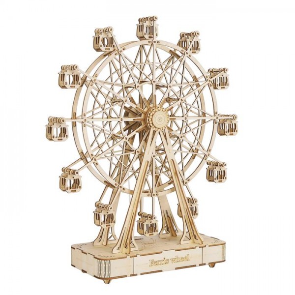 3D Παζλ Κατασκευή ROBOTIME Ferris Wheel Huge Wooden Music Box TGN01