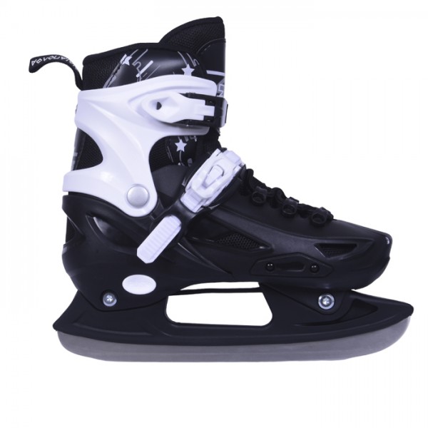 3K Rollers αυξομειούμενα πατίνια /Roller Skates/Παγοπέδιλα 3 μεγεθών 3 σε 1  - Μαύρο  002.10306/RIS/M