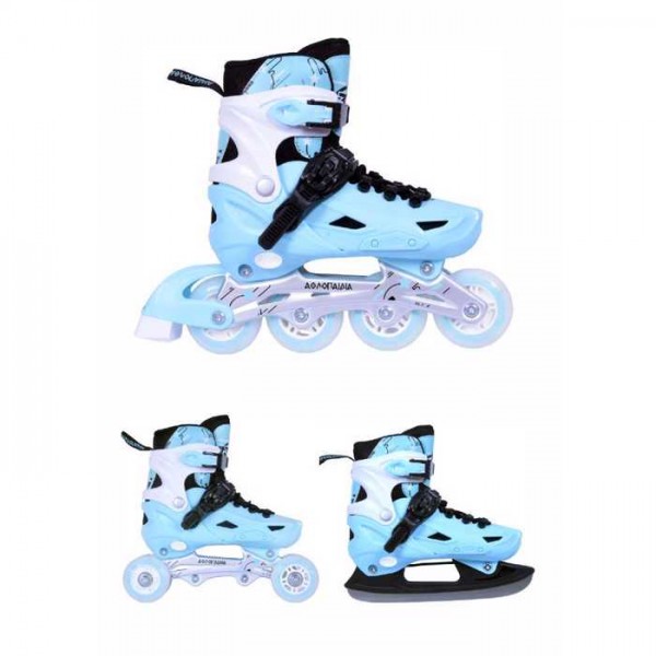 3K Rollers αυξομειούμενα πατίνια /Roller Skates/Παγοπέδιλα 3 μεγεθών 3 σε 1  - Μέντα  002.10306/RIS/ΜΝ
