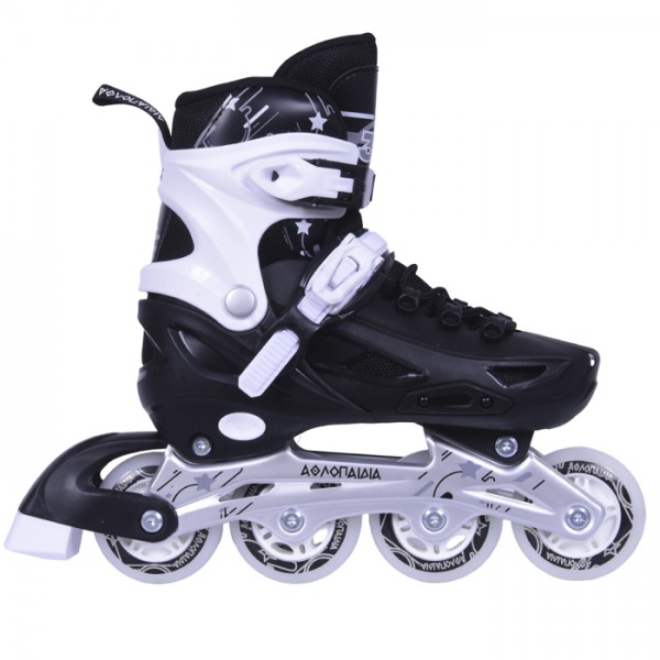 Rollers αυξομειούμενα πατίνια 3 μεγεθών - Μαύρο  002.10306