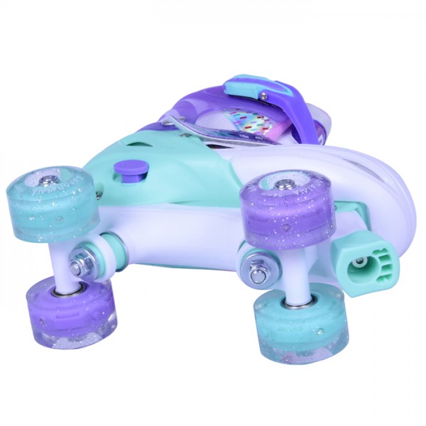 Rollers Αυξομειούμενα πατίνια QUAD για κορίτσια μέντα 002.10322/M