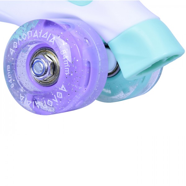 Rollers Αυξομειούμενα πατίνια QUAD για κορίτσια μέντα 002.10322/M