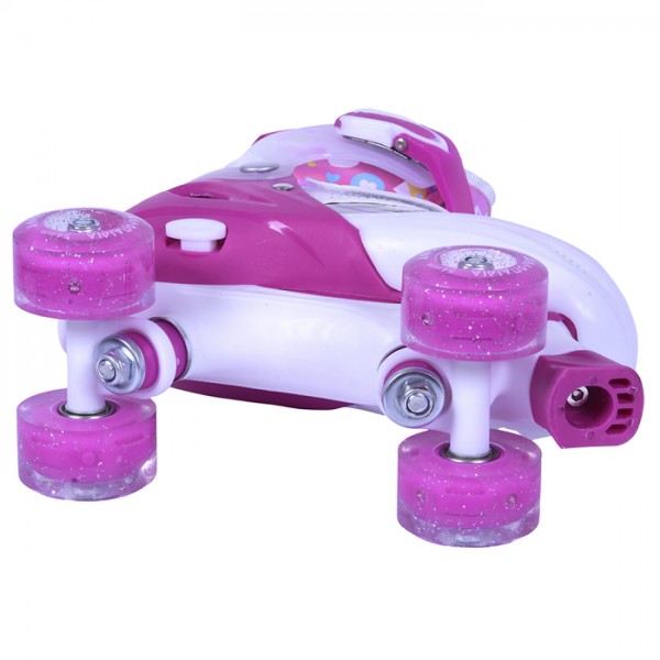 Rollers Αυξομειούμενα πατίνια QUAD για κορίτσια φούξια 002.10322/FU