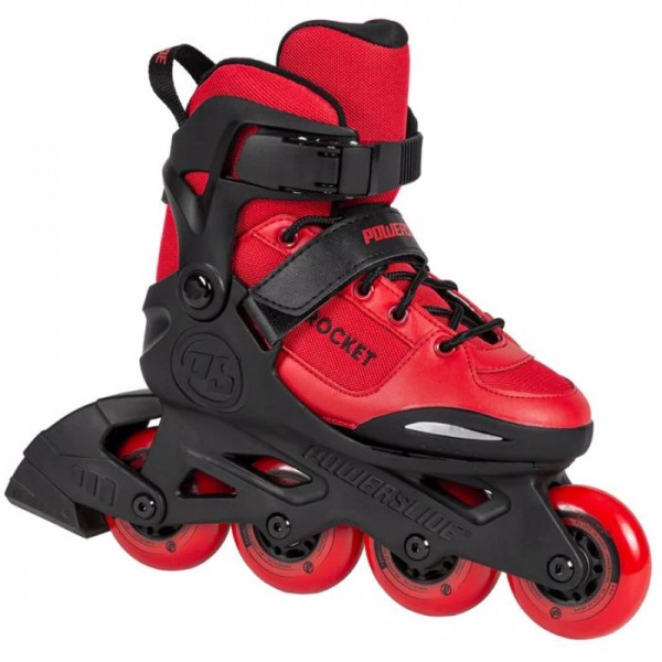 POWERSLIDE Rocket Red Rollers Αυξομειούμενα Πατίνια - Μαύρο/Κόκκινο 19.940676