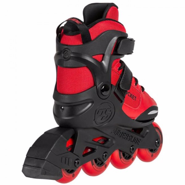 POWERSLIDE Rocket Red Rollers Αυξομειούμενα Πατίνια - Μαύρο/Κόκκινο 19.940676