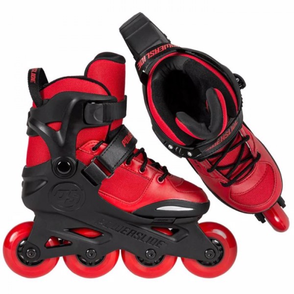 POWERSLIDE Rocket Red Rollers Αυξομειούμενα Πατίνια - Μαύρο/Κόκκινο 19.940676
