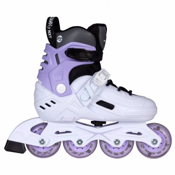 POWERSLIDE Khaan Junior NXT White Rollers Αυξομειούμενα Πατίνια - Λευκό/Μωβ 19.940701