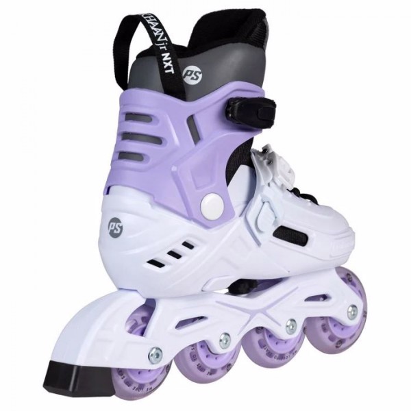 POWERSLIDE Khaan Junior NXT White Rollers Αυξομειούμενα Πατίνια - Λευκό/Μωβ 19.940701