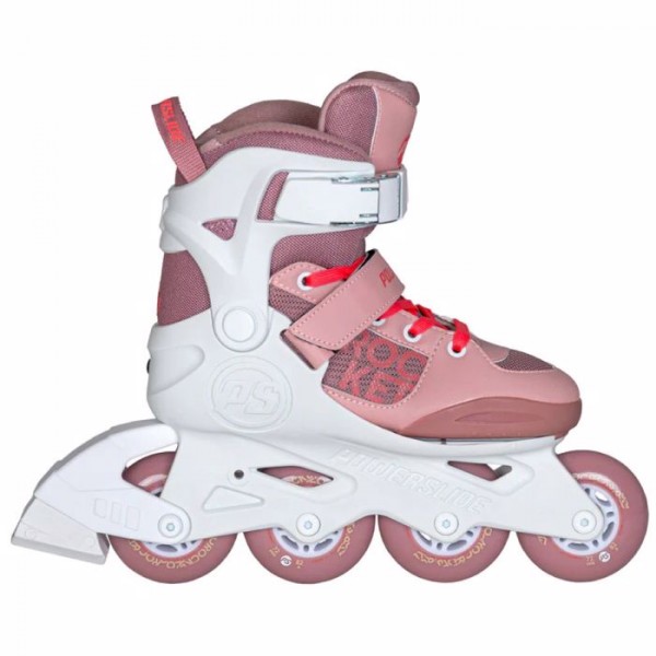 POWERSLIDE Rocket Pale Mauve Rollers Αυξομειούμενα Πατίνια - Λευκό/Ροζ 19.940712