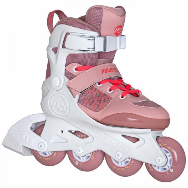 POWERSLIDE Rocket Pale Mauve Rollers Αυξομειούμενα Πατίνια - Λευκό/Ροζ 19.940712
