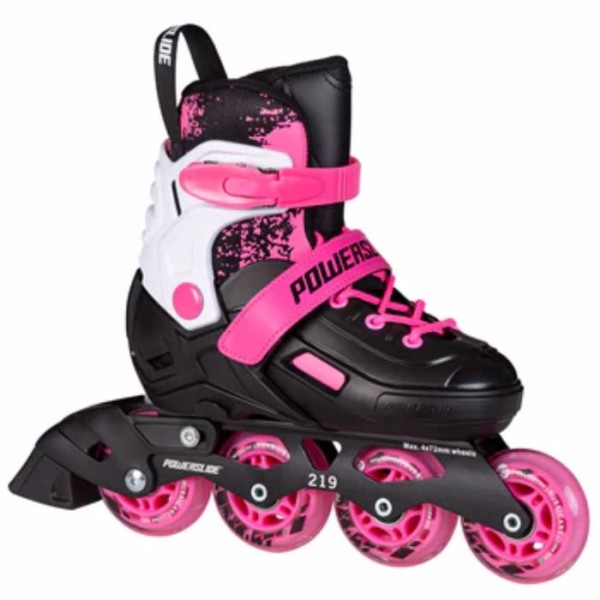 POWERSLIDE Khaan Magic Pink Rollers Αυξομειούμενα Πατίνια - Μαύρο/Λευκό/Ροζ 19.940717