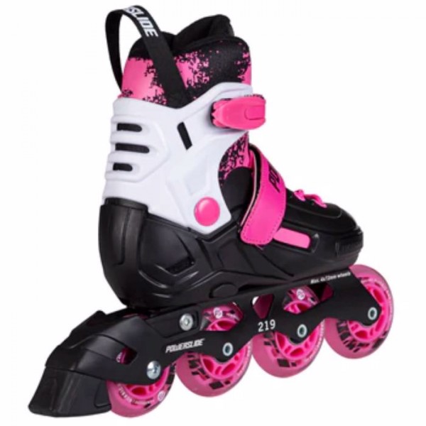 POWERSLIDE Khaan Magic Pink Rollers Αυξομειούμενα Πατίνια - Μαύρο/Λευκό/Ροζ 19.940717