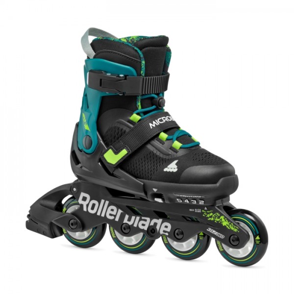 Rollers Αυξομειούμενα Πατίνια Inline Skates Rollerblade Microblade XT Black/Petrol 43.075152/BL/PGR