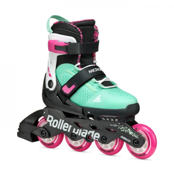 Rollers Αυξομειούμενα Πατίνια Inline Skates Rollerblade Microblade XT Μαύρο/Πράσινο 43.075152/BL/SGRN