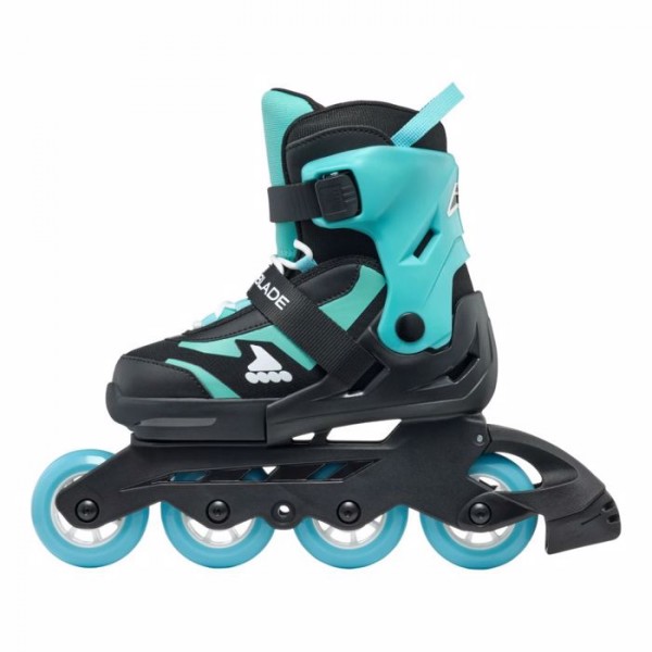 Rollers Αυξομειούμενα Πατίνια Inline Skates Rollerblade Microblade Μαύρο/Γαλάζιο 43.075153/BLK/LBLU