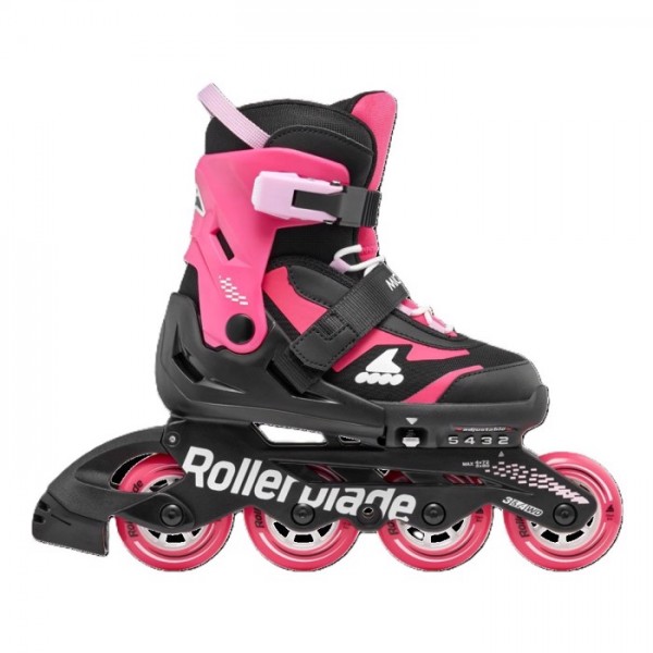 Rollers Αυξομειούμενα Πατίνια Inline Skates Rollerblade Microblade Μαύρο/Ροζ 43.075153/BL/PN