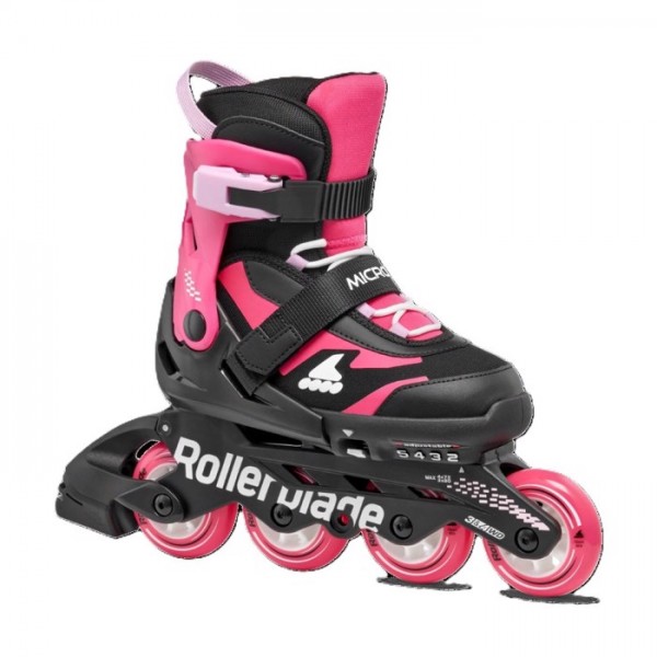 Rollers Αυξομειούμενα Πατίνια Inline Skates Rollerblade Microblade Μαύρο/Ροζ 43.075153/BL/PN