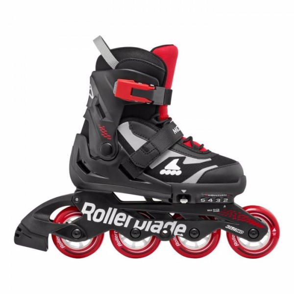 Rollers Αυξομειούμενα Πατίνια Inline Skates Rollerblade Microblade Μαύρο/Κόκκινο 43.075153/BL/RD