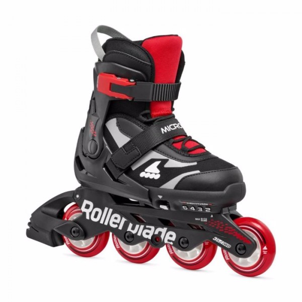 Rollers Αυξομειούμενα Πατίνια Inline Skates Rollerblade Microblade Μαύρο/Κόκκινο 43.075153/BL/RD