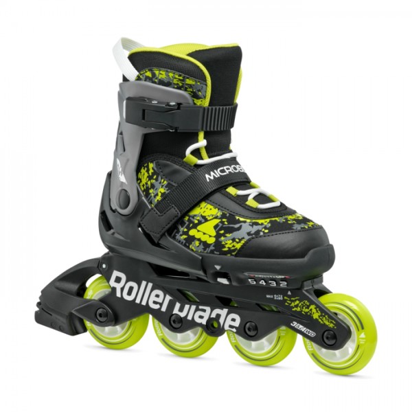 Rollers Αυξομειούμενα Πατίνια Inline Skates Rollerblade Microblade SL Black/Lime 43.075154/BL/LIME