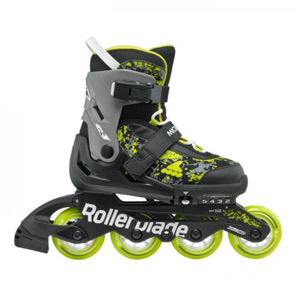 Rollers Αυξομειούμενα Πατίνια Inline Skates Rollerblade Microblade SL Black/Lime 43.075154/BL/LIME