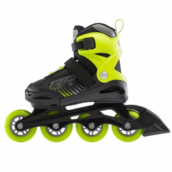 Rollers Αυξομειούμενα Inline Skates Rollerblade BLADE RUNNER Phoenix Πατίνια - Μαύρο/Πράσινο 43.0T1010