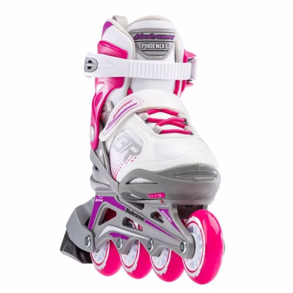 Rollers Αυξομειούμενα Inline Skates Rollerblade BLADE RUNNER Phoenix G Πατίνια - Λευκό/Φούξια 43.0T1011