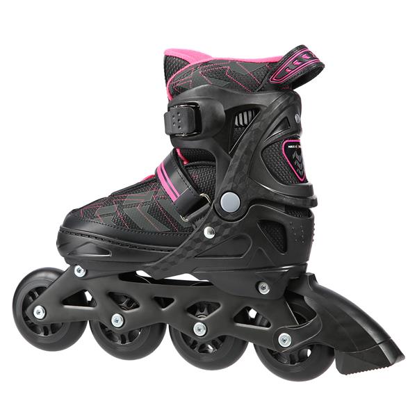 Rollers Αυξομειούμενα πατίνια Μαύρο/Ροζ IN-LINE SKATES NILS EXTREME NA11002