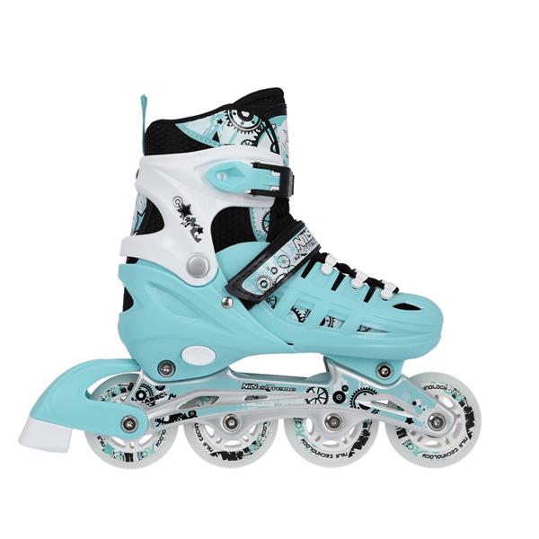 Rollers Αυξομειούμενα πατίνια 4 σε1 ΓΑΛΑΖΙΟ INLINE SKATES NILS EXTREME  NH10905BL