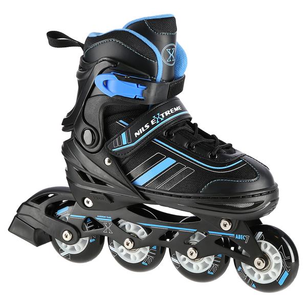 Rollers Αυξομειούμενα πατίνια 2 ΣΕ 1 Μαύρο/Μπλε IN-LINE SKATES/HOCKEY ICE SKATES NH18191BL