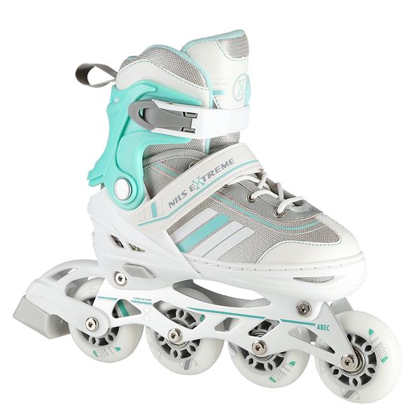 Rollers Αυξομειούμενα πατίνια 2 ΣΕ 1 Άσπρο/Μπλε IN-LINE SKATES/HOCKEY ICE SKATES NH18191W