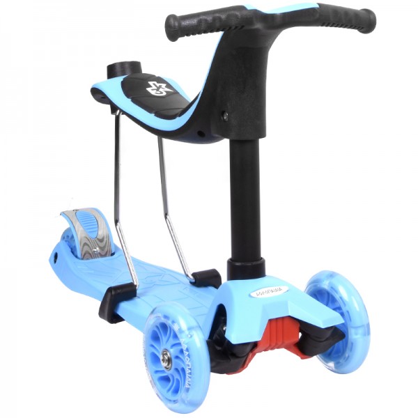 Scooter Πατίνι Αθλοπαιδιά Πολυμορφικό 3σε1, Μπλε 002.61212